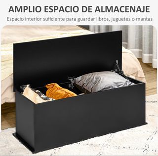 Arcón de almacenamiento negro