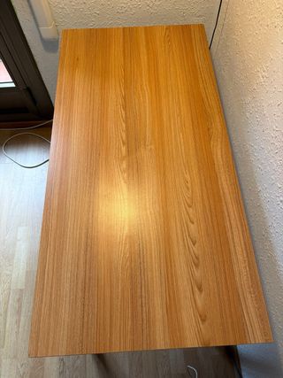 Mesa comedor/despacho madera y metal