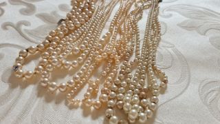 Lotto collane perle anni 30-50 da restaurare
