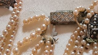Lotto collane perle anni 30-50 da restaurare