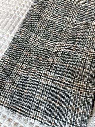 Abrigo cuadros oversize Zara vintage