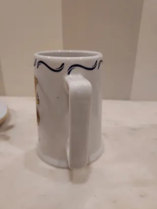 Cenicero y Taza FCB Porcelana