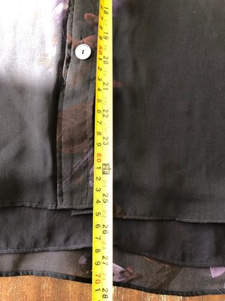 Camisa Massimo Dutti estampada negra T42