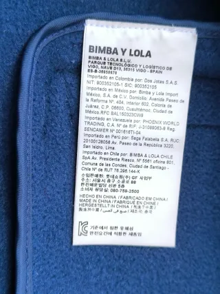Abrigo Bimba y Lola Azul Talla M