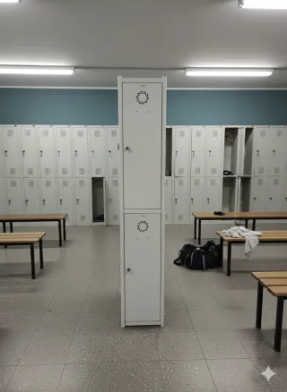 Taquilla doble de metal