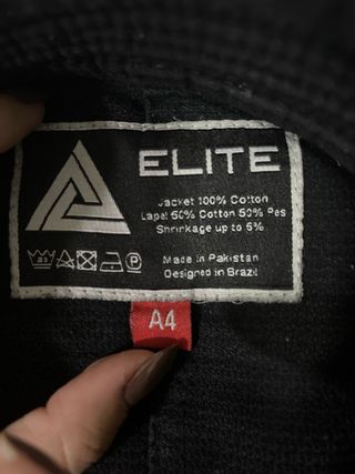 Kimono BJJ Elite Negro talla A4