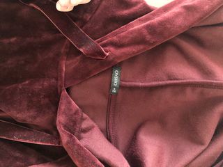 Oysho Sudadera Oversize Borgoña Talla S