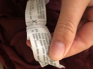 Oysho Sudadera Oversize Borgoña Talla S