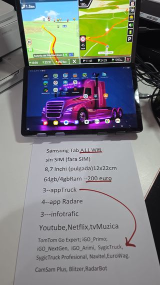 Samsung Tab A11 Wifi GPS Truck 128GB
