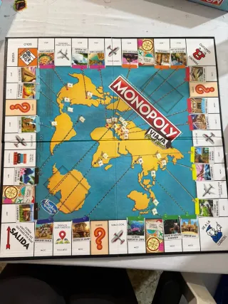Monopoly Viaja por el Mundo - Tablero Borrable
