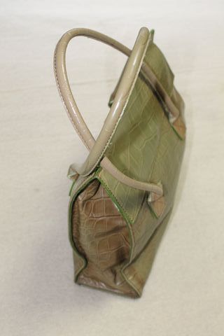 Bolso Cortefiel efecto piel cocodrilo