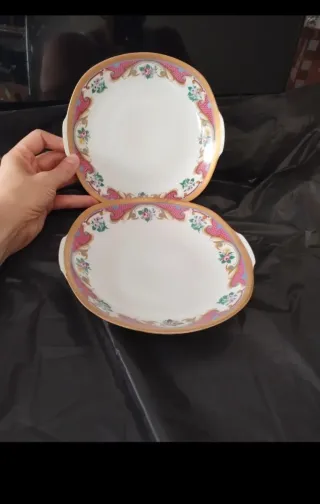 Coppia piatti Hermann porcellana