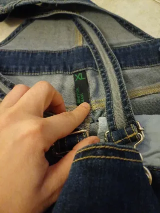 Salopette bambina jeans 150 cm