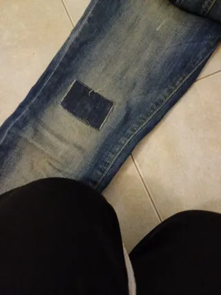 Salopette bambina jeans 150 cm