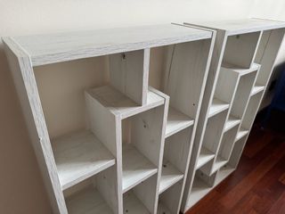 Set 2 Estanterías Blancas Madera 85x48x16
