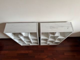 Set 2 Estanterías Blancas Madera 85x48x16
