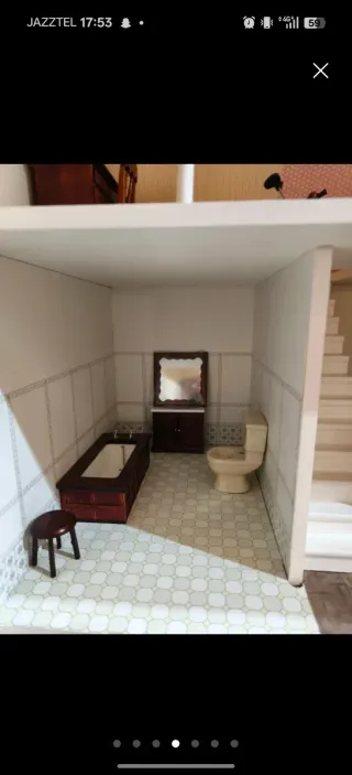 Bagno casa bambole in miniatura