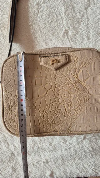 Bolso bandolera beige