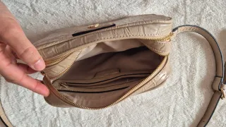 Bolso bandolera beige