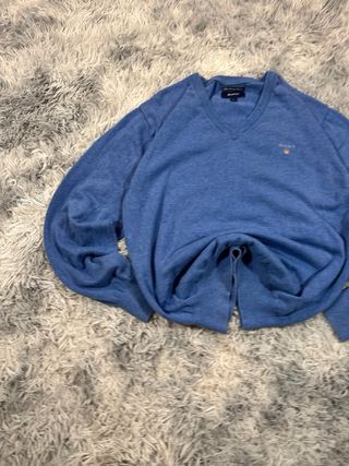 Jersey Gant Azul Talla M Vintage Old Money