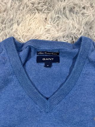 Jersey Gant Azul Talla M Vintage Old Money