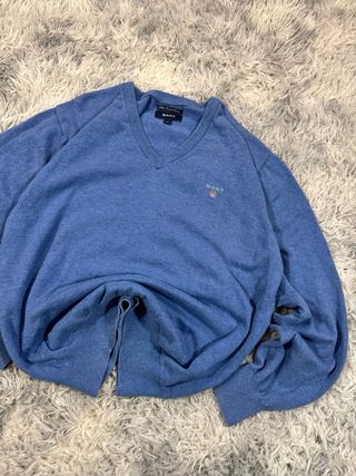 Jersey Gant Azul Talla M Vintage Old Money