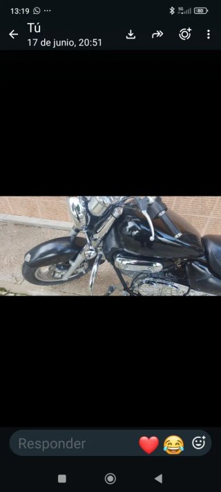Moto Custom HYUSON AGUILA 125cc Negra