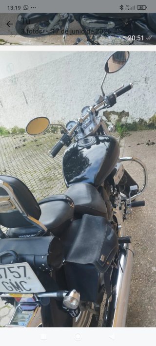 Moto Custom HYUSON AGUILA 125cc Negra