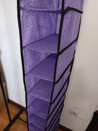 Organizador Suspenso Roxo com Bolsos