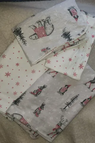 2 Juegos Fundas Nórdicas Franela Reversibles