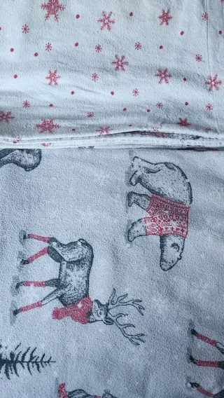 2 Juegos Fundas Nórdicas Franela Reversibles