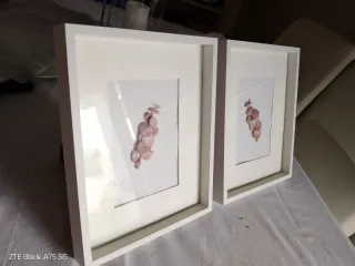 Juego Jarrón y 2 Cuadros Decorativos