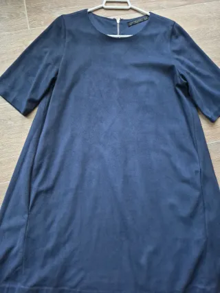 Vestido Zara Azul Marino Talla M