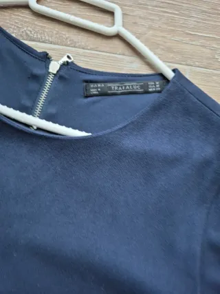 Vestido Zara Azul Marino Talla M