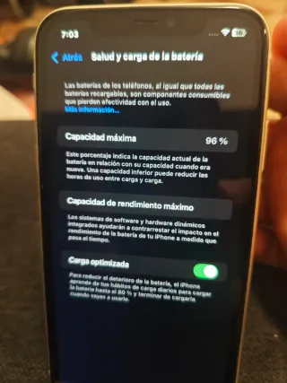 iPhone 11 Blanco 128GB Batería 96%