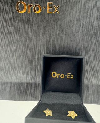 PENDIENTES DE ORO 18 QUILATES Y DIAMANTE NATURALES