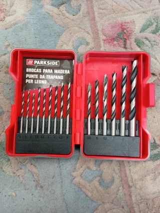 Maletín Brocas Madera Parkside