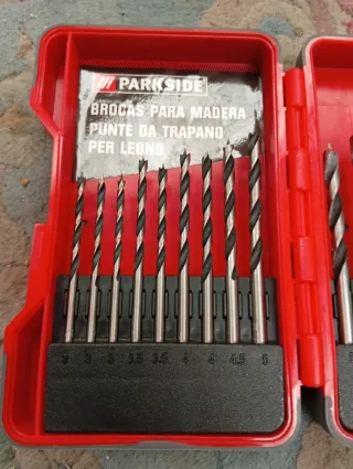 Maletín Brocas Madera Parkside