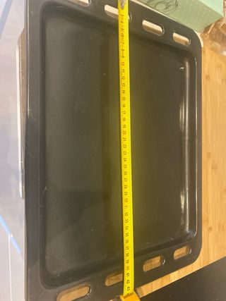 Bandeja horno con rejilla.