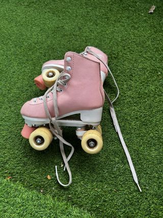 Patines de 4 ruedas rosas para niños