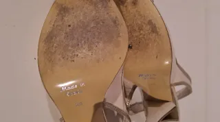 Sandali Bata Tg. 38 Beige/Oro