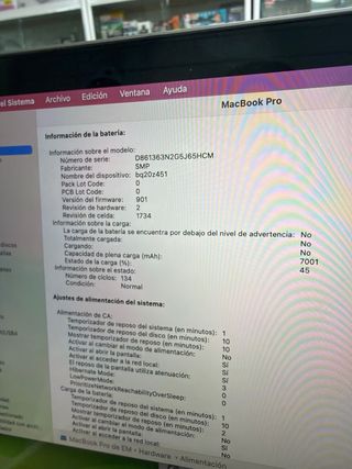 MacBook Pro 2019 15 i7 16GB RAM 256GB SSD