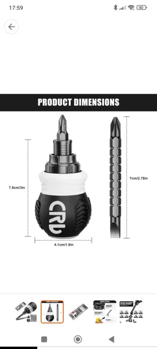 Juego destornillador 13 puntas