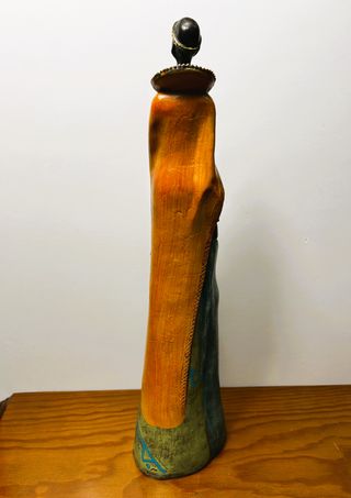 Escultura Madre e Hijo Étnico