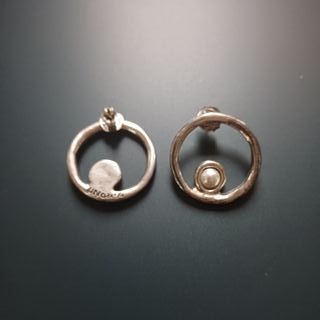 UNOde50 - Pendientes de aro con perla