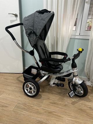 Triciclo evolutivo infantil gris