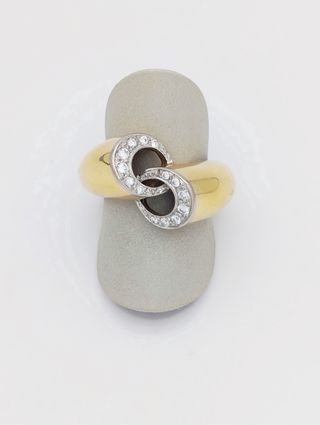 Anillo de Oro 18k y diamantes