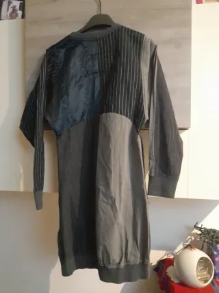 Abito donna Desigual patchwork grigio taglia 36