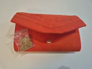 Bolso de mano naranja para eventos
