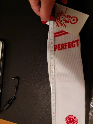 2 paia di calzettoni Ringo Bianchi Rossi Taglia Un